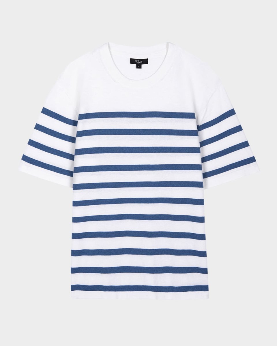 Striped Cotton Cashmere Short-Sleeve T